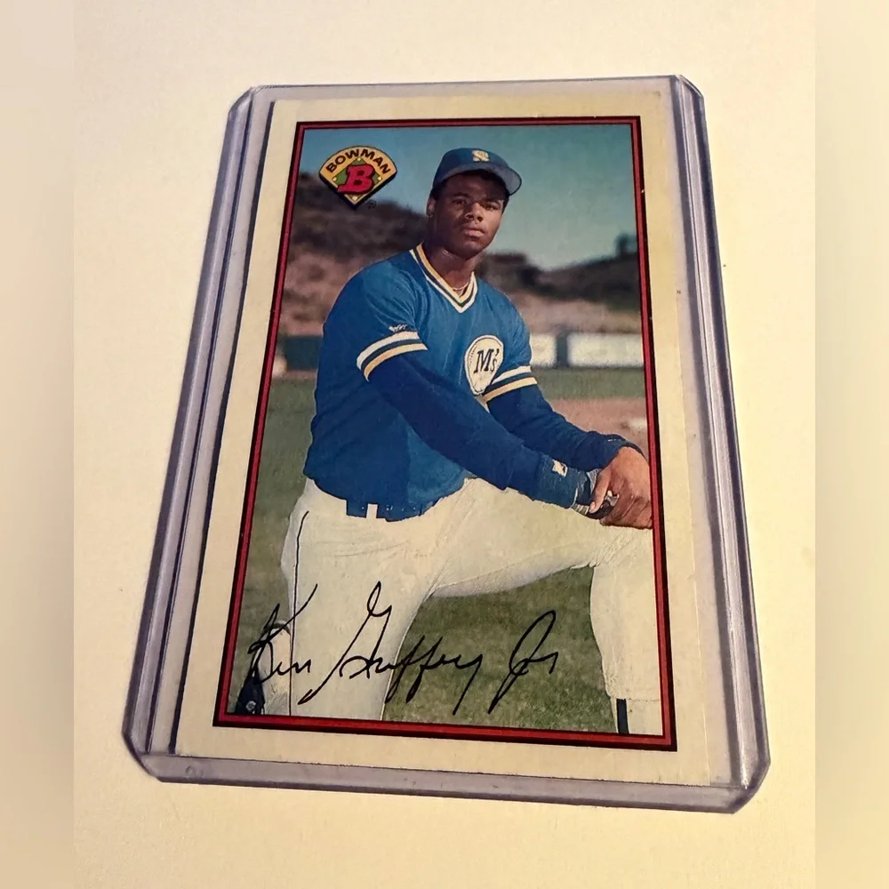 Ken Griffey Jr. RC Rookie 1989 Bowman Baseball Card # 220 Vintage Collectible